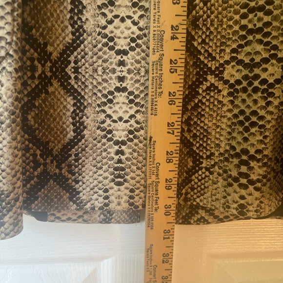 Zara Snake Print Blazer Frontal Zipper Size XS - Picture 7 of 10